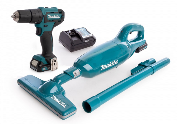 TALADRO PERCUTOR INALAMBRICO 3/8+ASPIRADORA INALAMBRICA CLX231X1 MAKITA