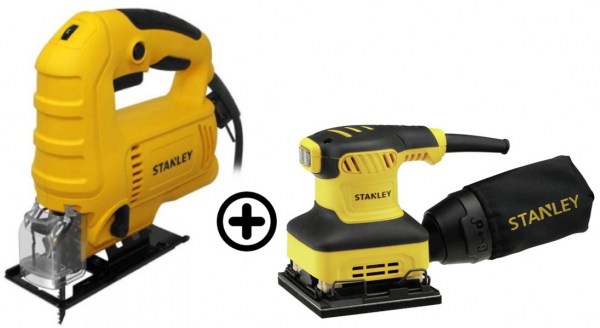 SIERRA CALADORA SJ60K-B3 + LIJADORA SS24-B3 STANLEY