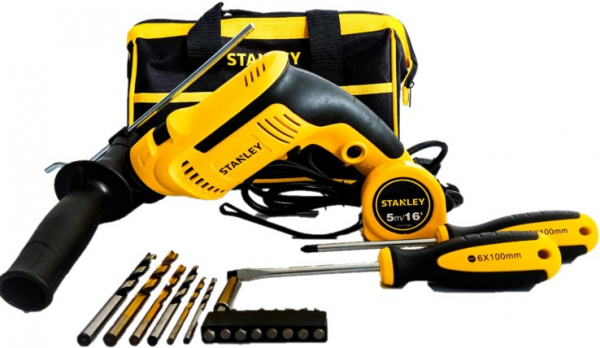 TALADRO PERCUTOR 1/2 700W+SET HERRAMIENTAS SDH700BA-B3 STANLEY