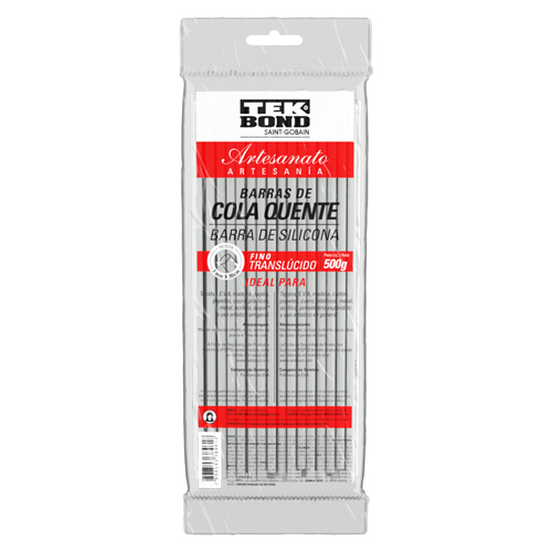BARRA DE SILICONA FINA TRANSPARENTE 500 GR TEKBON