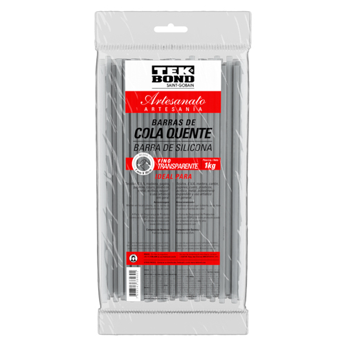 BARRA DE SILICONA FINA TRANSPARENTE 1KG TEKBON