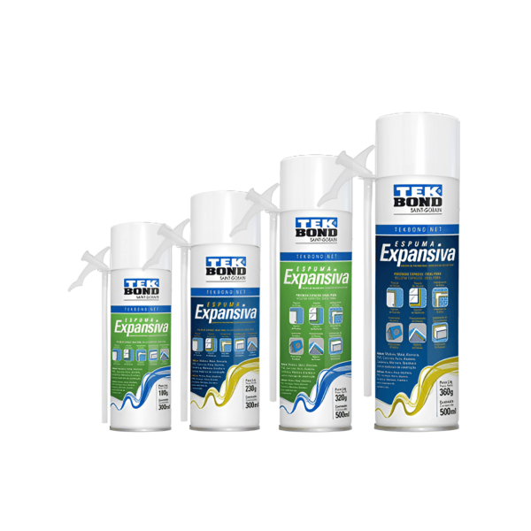 Espuma Pu Expansiva Beige 500Ml 320Gr Tekbond