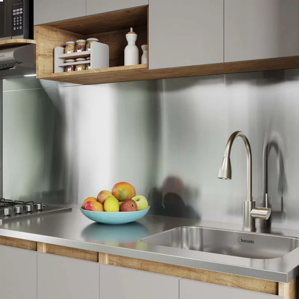 Cocina Setx9 Luxemburgo Duna/Taupe 1.80 Mts Socoda 4 Gas Izquierda