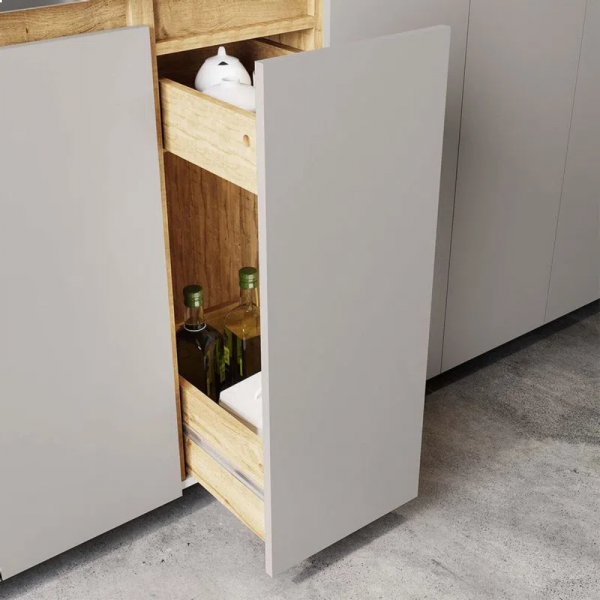 Cocina Setx9 Luxemburgo Duna/Taupe 1.80 Mts Socoda 4 Gas Izquierda