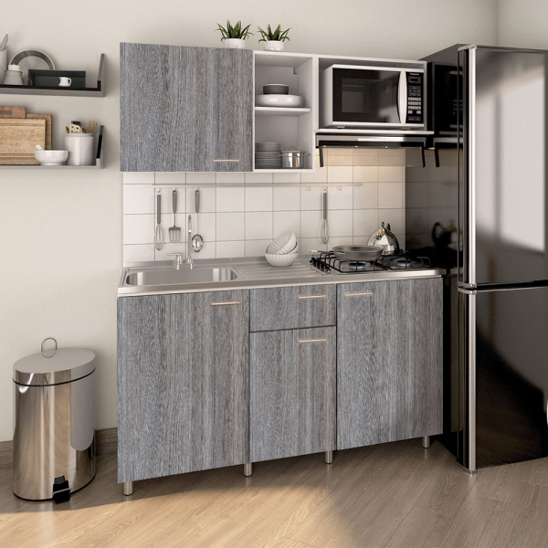 Cocina Veneciana Humo Setx4 Meson Estufa 4G Socoda Poc.Izq 150Mt+Grif