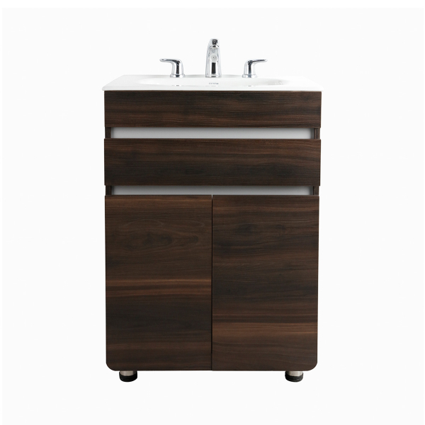 Mueble Aluvia Habano Gris 60X45+Lavamanos Aluvia 60Cm.