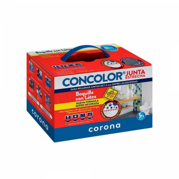 Concolor Junta Estrecha Antihongo Gris Calido X 2Kg