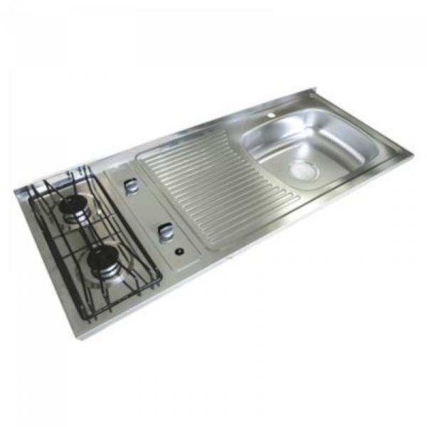 Meson Acero Inoxidable Esc. Izquierdo Monocontrol 120X50 Con Estufa Ref 1722