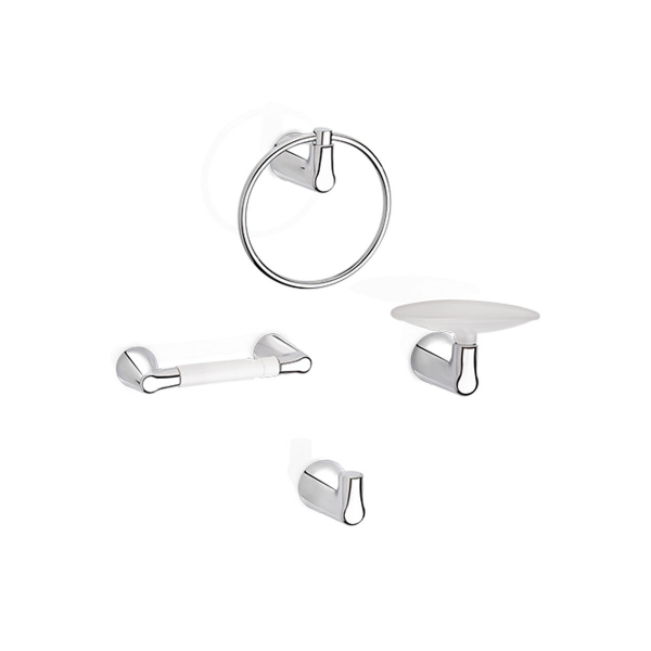 KIT ACCESORIOS CORONA NOGAL 4 PIEZAS