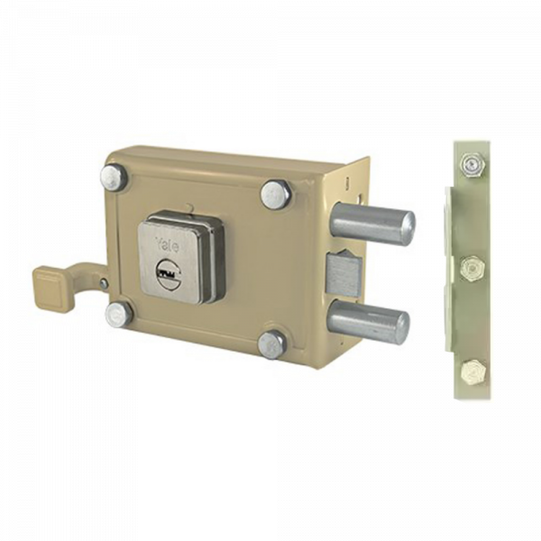 Cerradura Puerta Principal Yale Sobreponer Derecha 3116 987 70 Plus