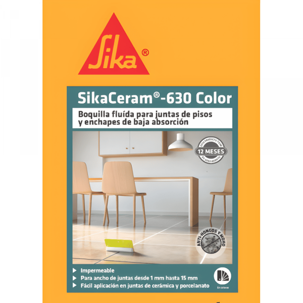 Sikaceram 630 Tacora Boquilla Impermeable Y Antihongos 2Kg