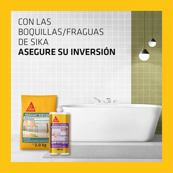 Sikaceram 630 Tacora Boquilla Impermeable Y Antihongos 2Kg
