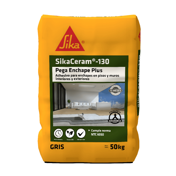 Sikaceram 130 Pega Enchape Plus Gris X 50Kg