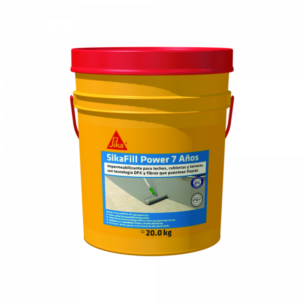 Sikafill Power 7 Blanco 20Kg Impermeabilizante Acr lico Para Cubiertas