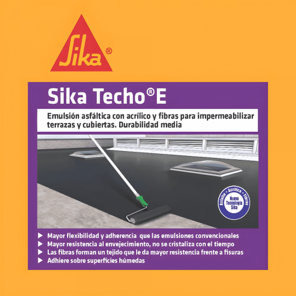 Sikatecho E Impermeabilizante Para Cubierta Y Terraza 1,6Kg