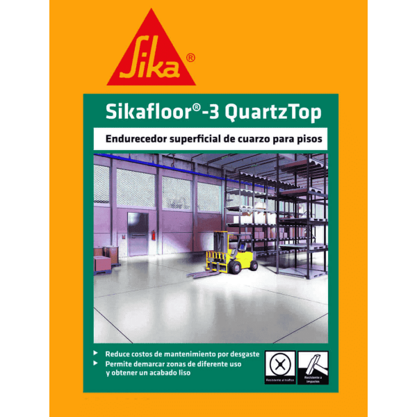 Sikafloor 3 Quartztop Neutro 50Kg Endurecedor De Pisos De Concreto