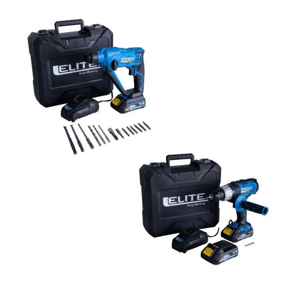 ROTOMARTILLO INALMBRICO ELITE  XRM20+ATORNILLADOR DE IMPACTO INALAMBRICO XIDR20