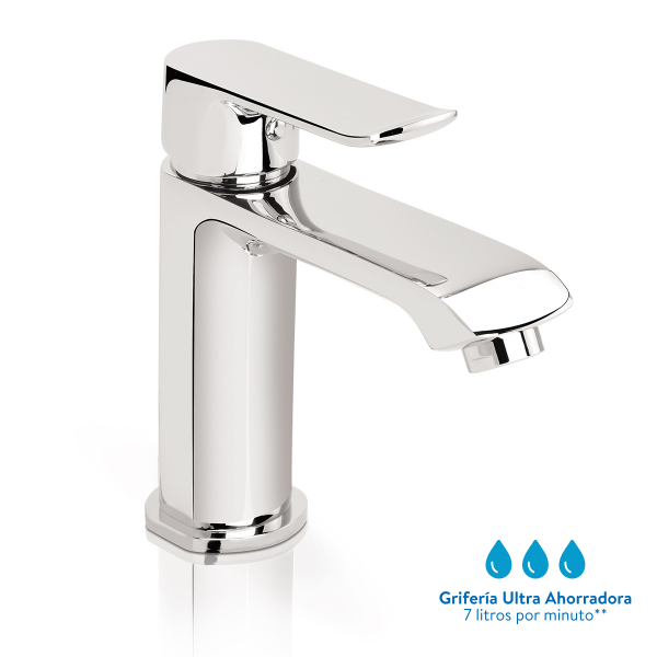 Llave Subconjunto Monocontrol Lavamanos Baja Cromo Thames Corona Th1015551