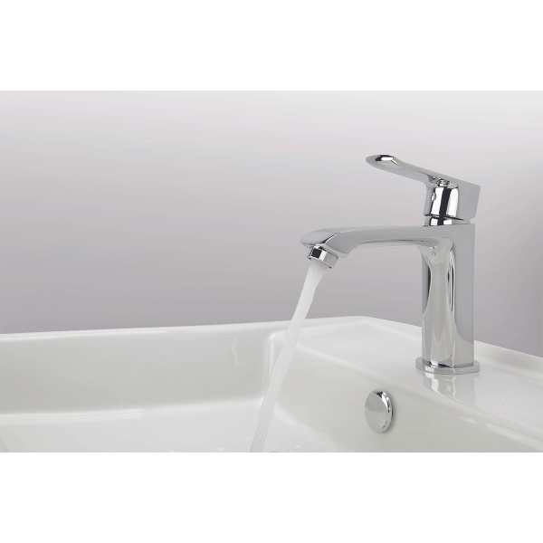 Llave Subconjunto Monocontrol Lavamanos Baja Cromo Thames Corona Th1015551