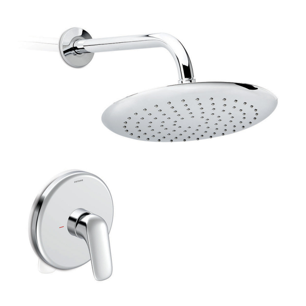 Ducha Monocontrol Sd Cromo Con Regadera Liquid Corona Lq4065551