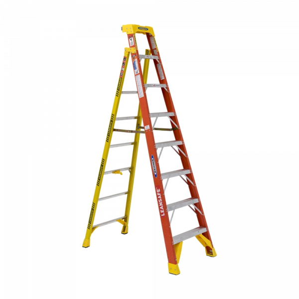 Escalerade De Fibra De Vidrio 8 Peldaños Werner Ladder L6208