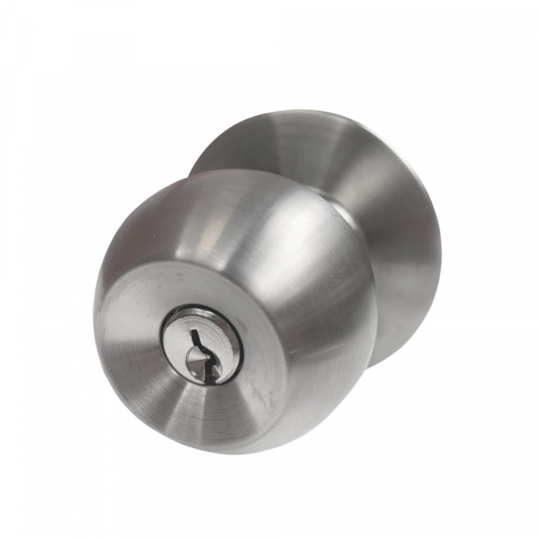 Cerradura Pomo Cromo Inox Alcoba Iseo