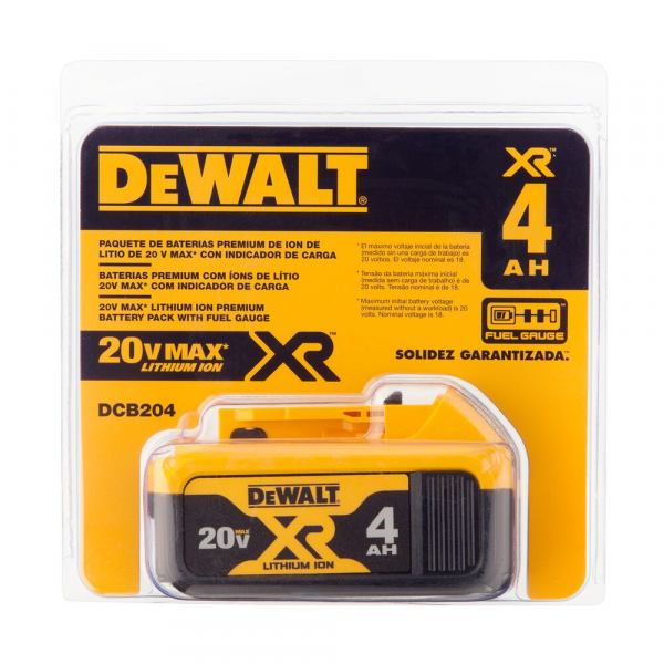 DEWALT BATERIA 20V MAX 4AH XR DCB204