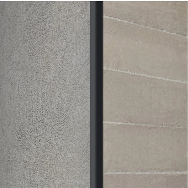 Atrim 1707 Aluminio Guardacanto Arco 10Mm Negro Mate