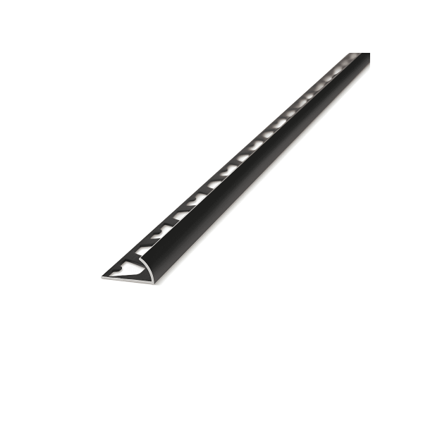 Atrim 1712 Aluminio Guardacanto Arco 12Mm X 2.5M Negro Mate