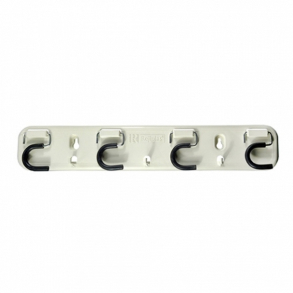 Soporte Para Escobas Plastico Color  Blanco Ref. 5635