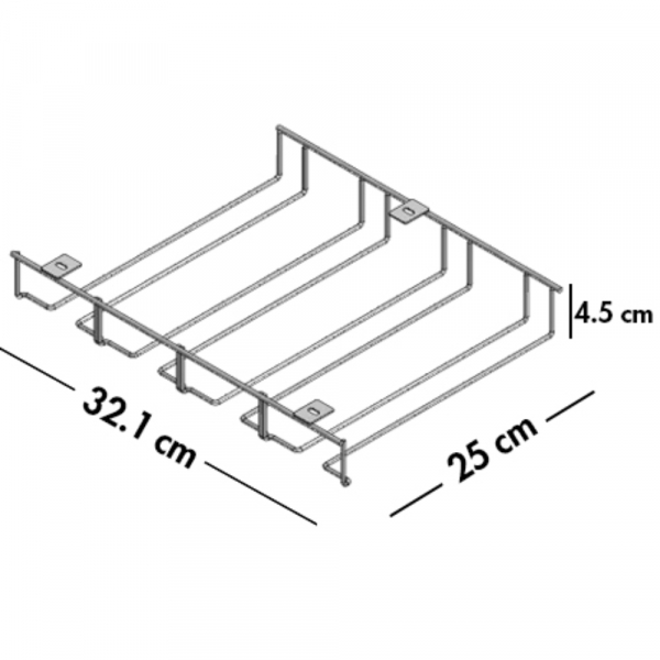 Soporte Copas  Blanco Ref.  F3841