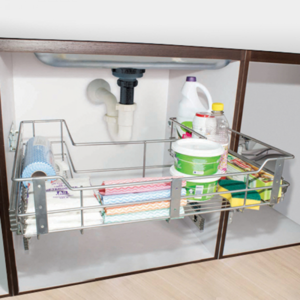 CANASTA CLASSIC BAJO POZUELO MODULO 80cm  METALIZADO GRIS CIERRE LENTO REF. 4113