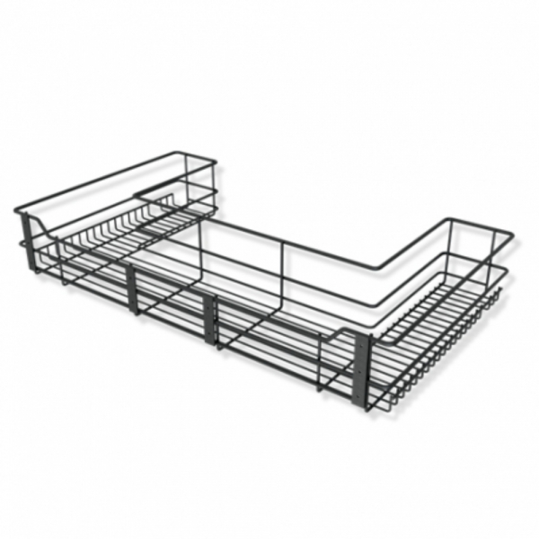 CANASTA CLASSIC BAJO POZUELO MODULO 80cm  METALIZADO GRIS CIERRE LENTO REF. 4113