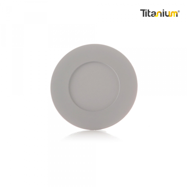  Panel Led Incrustar Redondo 4W 3 Titanium Luz Blanca Tta02 6500K 