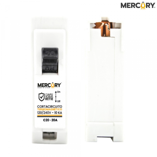 Breaker Eco 1P 20A Enchufable Mercury Ebm02