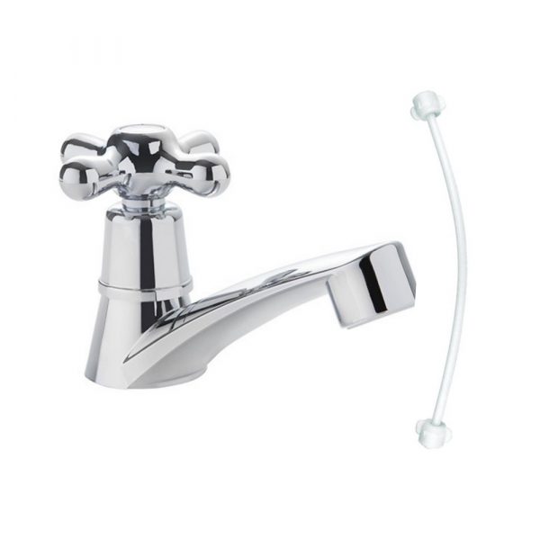 LLAVE LAVAMANOS SENCILLA MONZA CRUZ CROMO STRETTO +ACOPLE