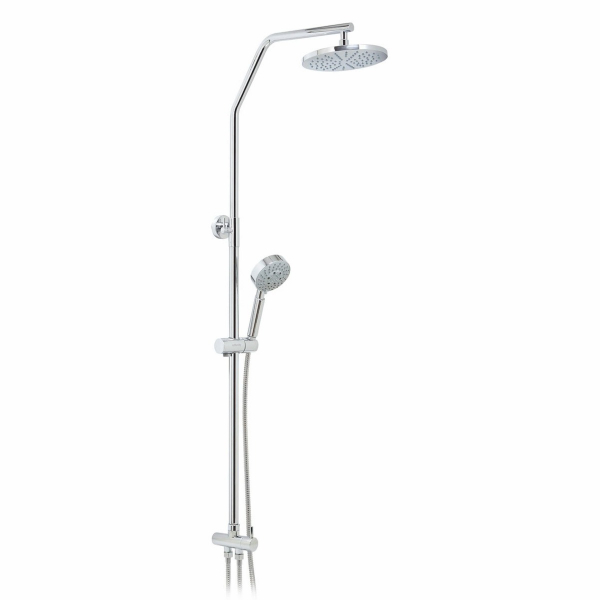 Columna Ducha Diva Cromo + Teleducha Stretto