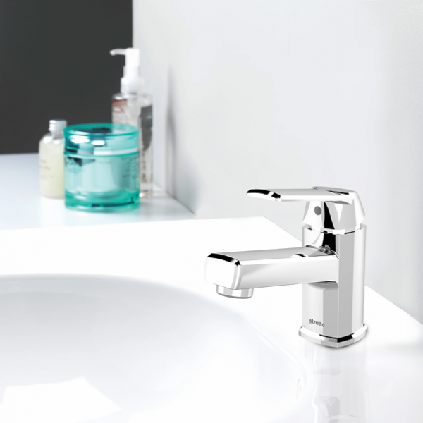 Llave Lavamanos Monocontrol Bajo Modena Stretto Cromo