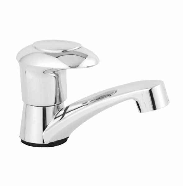 Llave Lavamanos Sencillo Monza Cromo Stretto +Acople