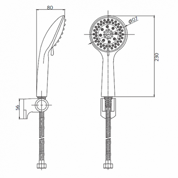 Teleducha 5 Funciones Vento Stretto Cromo