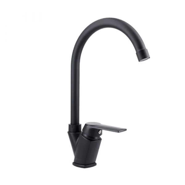 Llave Lavaplatos Monocontrol Modena Negro Mate Stretto