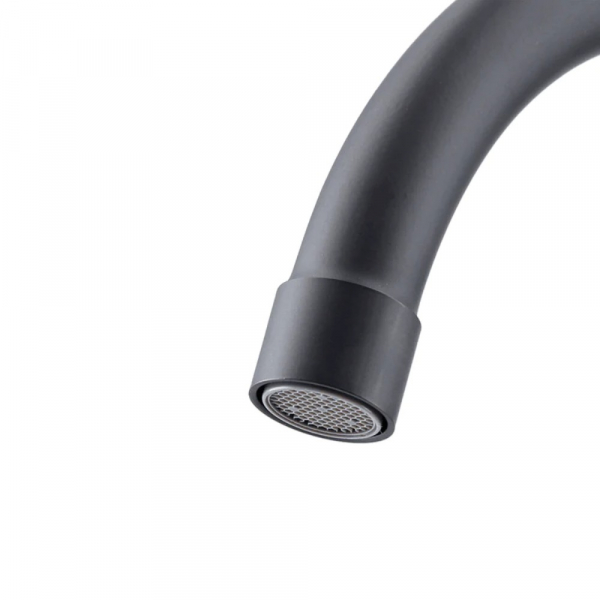 Llave Lavaplatos Monocontrol Modena Negro Mate Stretto