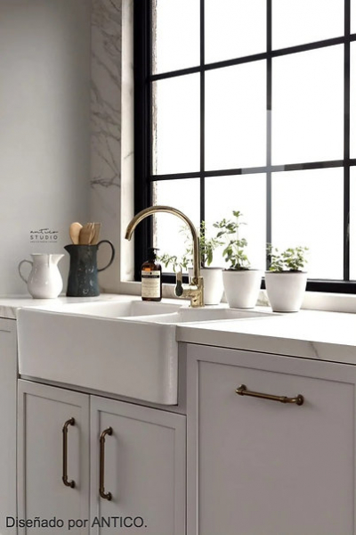 Llave Lavaplatos Monocontrol Arona Stretto Oro Atacama