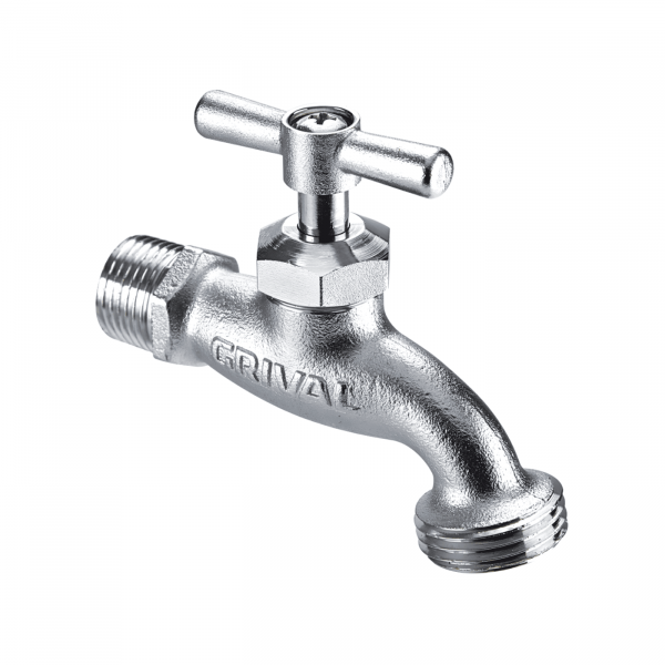 Llave Jardin Corriente 1/2 Salida 3/4 Cr-Satin  Grival  797270001