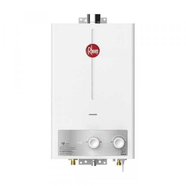 Calentador De Agua 12Lt Gas Natural Tiro Forzado Rheem 600074724