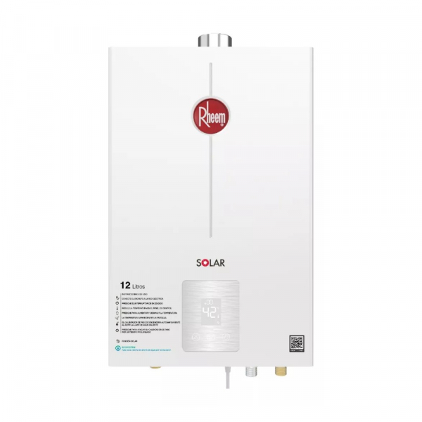 Calentador De Agua 12Lt Gas Propano Tiro Forzado Rheem 600074672 Digital