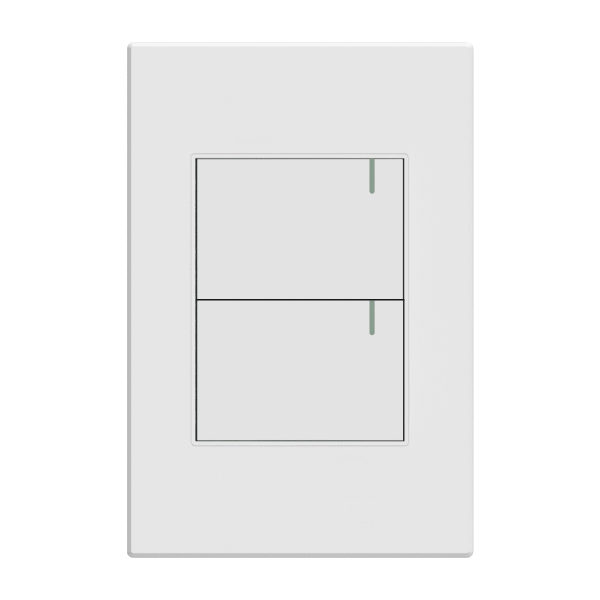 Project Interruptor Doble Incr. Conmut. Blanco Eti35