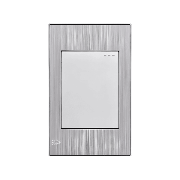 Interruptor Sencillo de Incrustar Conmutable Gris Project ETI43