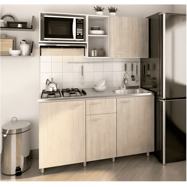 Cocina Veneciana bla/alm Setx3 150Mts 4G Izquierda Basic Socoda 229640