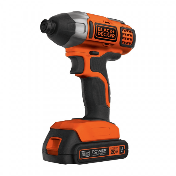 Atornillador Inalambrico Impacto 1/4 20V + 1 Bateria Black&Decker  Bdci20C